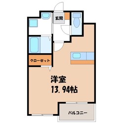 宇都宮駅 バス15分  平松自転車屋前下車：停歩3分 5階の物件間取画像